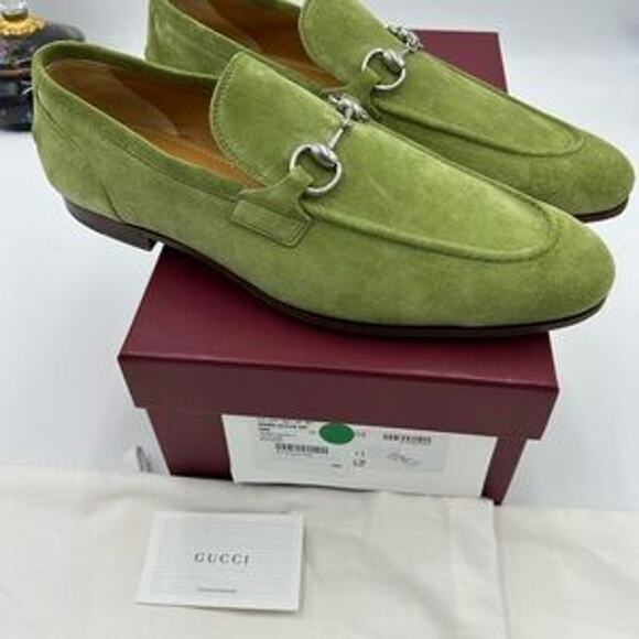 Men's Gucci, jordaan horse bit loafers size 11 fits 12 US made in Italy - Picture 2 of 13